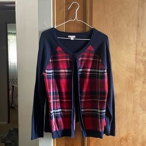 XXL navy cardigan